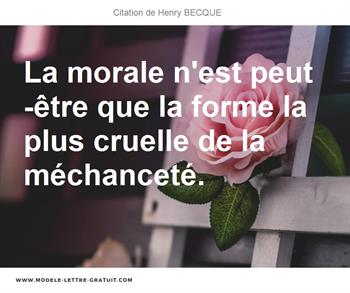 Citations Henry BECQUE
