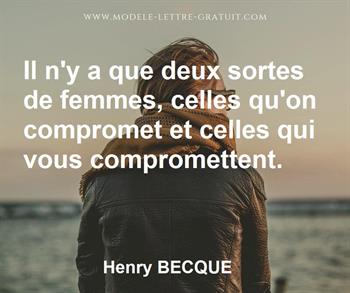 Citation de Henry BECQUE