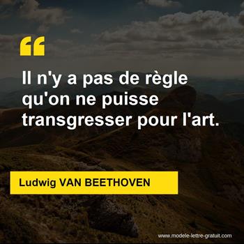 Citation Ludwig VAN BEETHOVEN