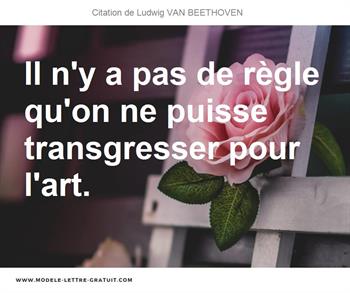Citations Ludwig VAN BEETHOVEN