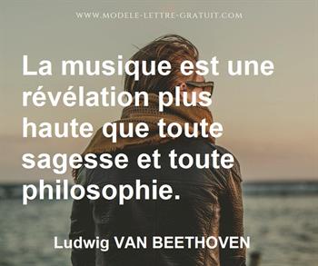Citation de Ludwig VAN BEETHOVEN