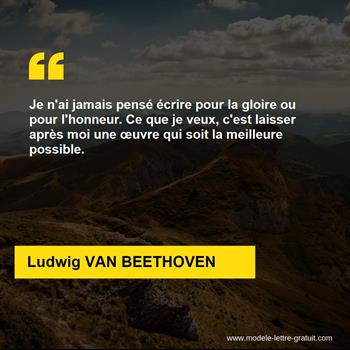 Citation Ludwig VAN BEETHOVEN