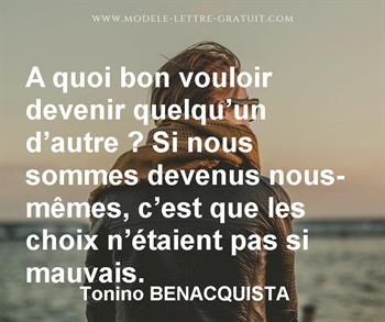 Citation de Tonino BENACQUISTA