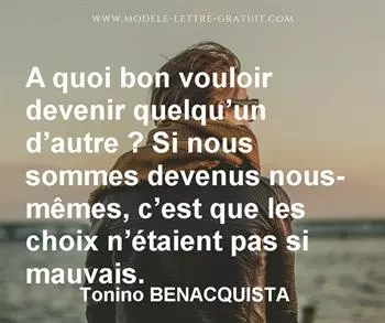 Citation de Tonino BENACQUISTA
