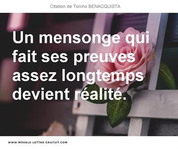 Citations Tonino BENACQUISTA