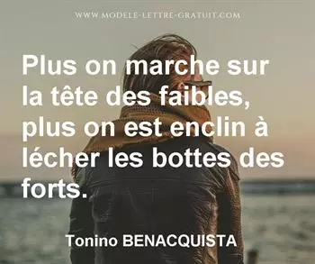 Citation de Tonino BENACQUISTA