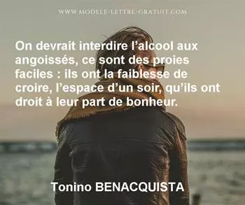 Citation de Tonino BENACQUISTA