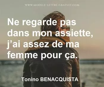 Citation de Tonino BENACQUISTA