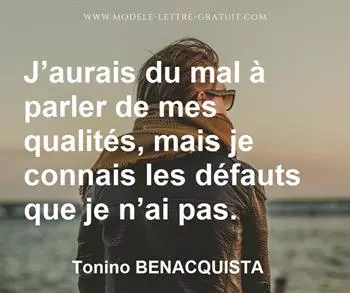 Citation de Tonino BENACQUISTA