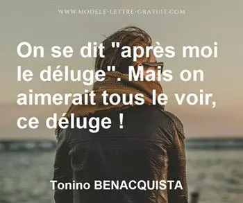 Citation de Tonino BENACQUISTA