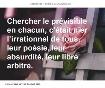 Citations Tonino BENACQUISTA