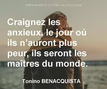 Citation de Tonino BENACQUISTA
