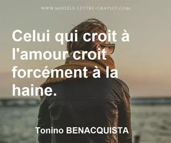 Citation de Tonino BENACQUISTA