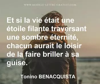 Citation de Tonino BENACQUISTA