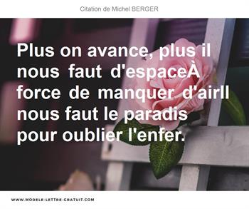 Citations Michel BERGER