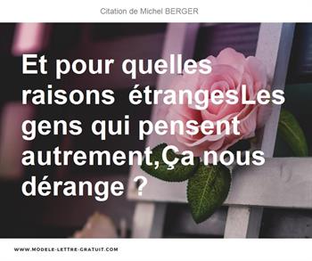 Citations Michel BERGER