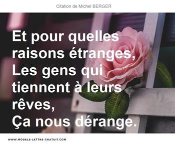 Citations Michel BERGER