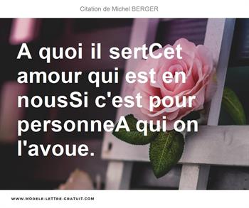 Citations Michel BERGER