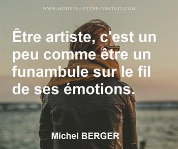 Citation de Michel BERGER