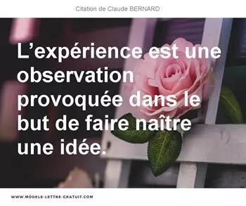 Citations Claude BERNARD