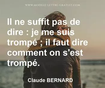 Citation de Claude BERNARD