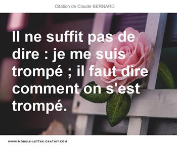 Citations Claude BERNARD