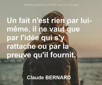 Citation de Claude BERNARD