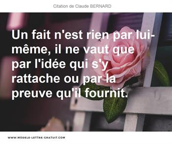Citations Claude BERNARD