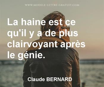 Citation de Claude BERNARD