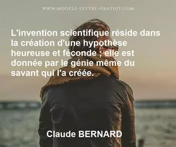 Citation de Claude BERNARD
