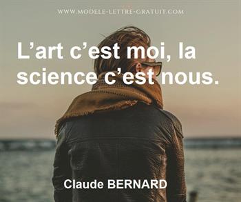 Citation de Claude BERNARD