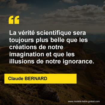 Citation de Claude BERNARD