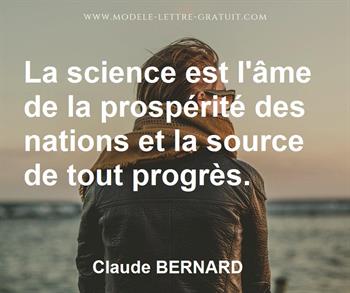 Citation de Claude BERNARD