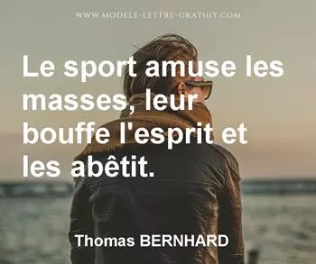 Citation de Thomas BERNHARD