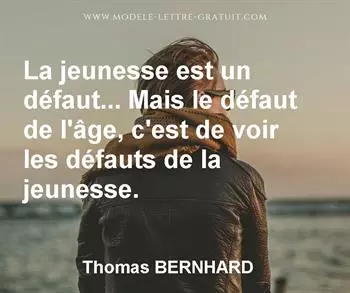 Citation de Thomas BERNHARD