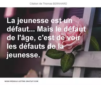 Citations Thomas BERNHARD