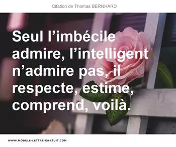 Citations Thomas BERNHARD