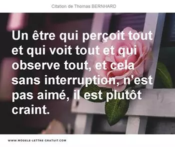 Citations Thomas BERNHARD