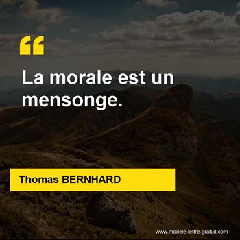 Citations Thomas BERNHARD