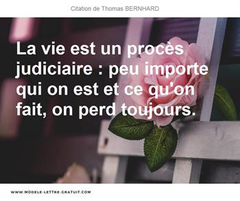 Citations Thomas BERNHARD