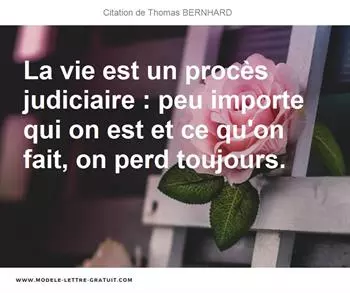 Citations Thomas BERNHARD
