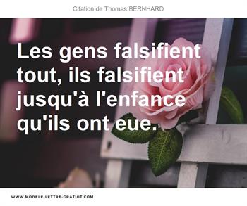 Citations Thomas BERNHARD