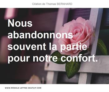 Citations Thomas BERNHARD