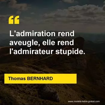 Citation Thomas BERNHARD