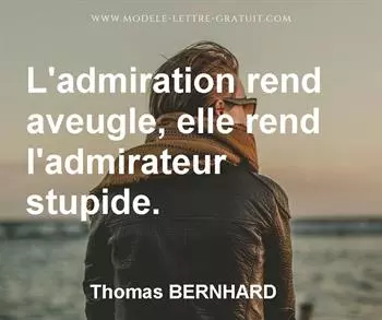 Citation de Thomas BERNHARD
