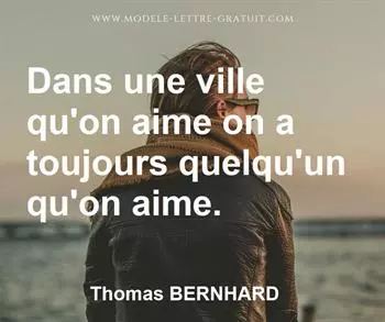 Citation de Thomas BERNHARD