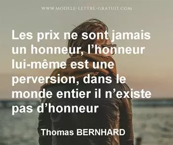 Citation de Thomas BERNHARD