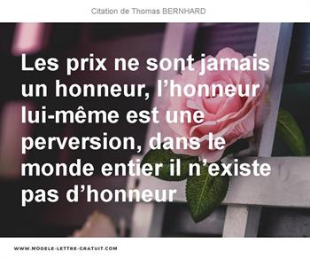 Citations Thomas BERNHARD