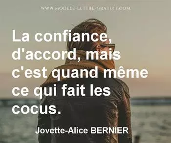 Citation de Jovette-Alice BERNIER