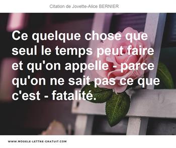 Citations Jovette-Alice BERNIER